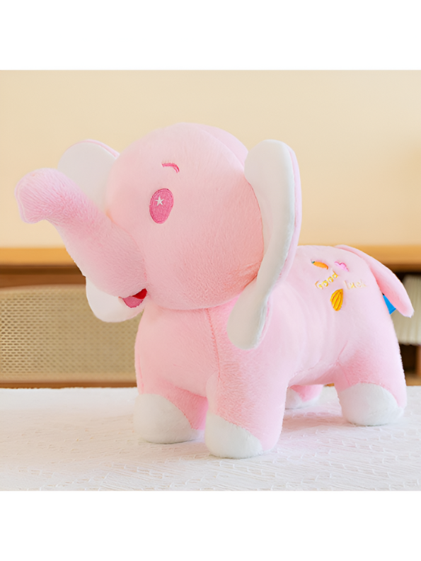 Pink - Cute Elephant Soft Toy - 10-inch Plush Stuffed Animal for Kids LMI14151.