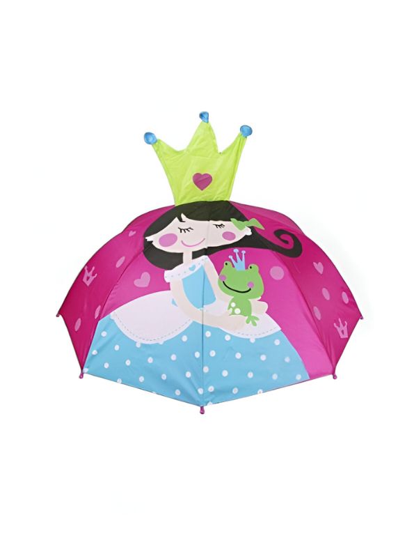Cute Girl with Frog Umbrella and Crown on Top – 47cm Whimsical Anime-Inspired Art NOV9696.