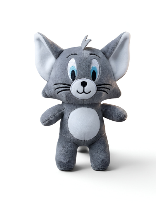 Cute Grey Tom Cat Plush Toy 7-Inch – Soft Cartoon Stuffed Toy ST16775.