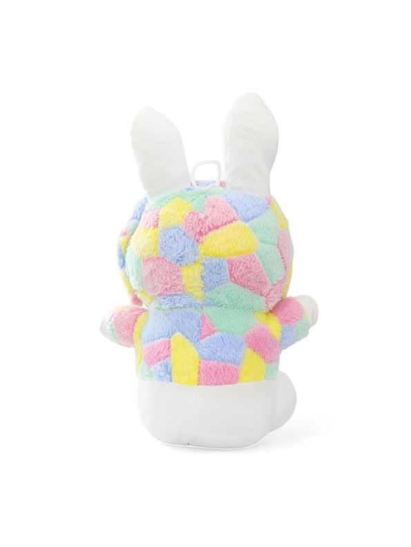 Cute Kawaii Bunny Plush Toy - Soft 8-inch Stuffed Animal Rabbit in Honeycomb Hoodie LMI11092.