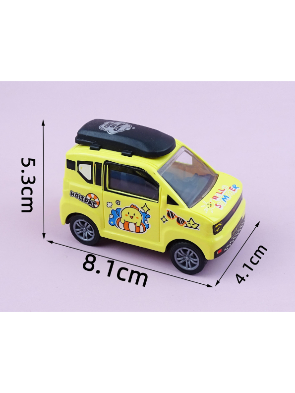 Cute Mini Station Wagon Toy Car Set 12 Pack | Adorable Pull-Back Action Vehicles for Kids LMI15843.
