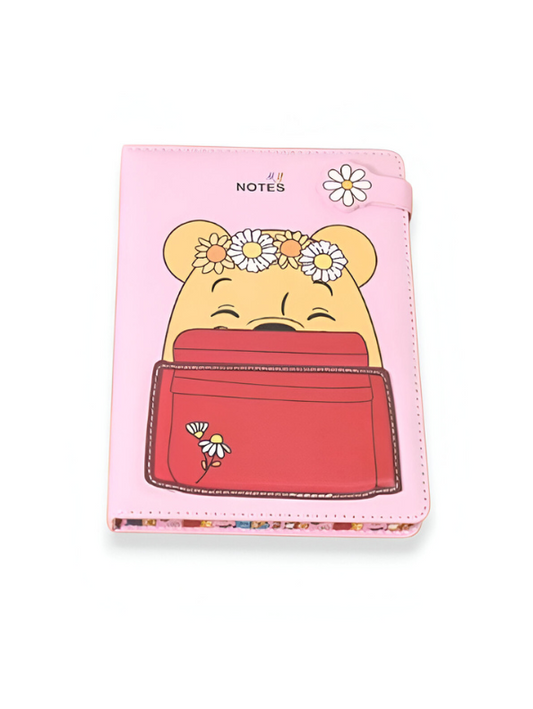 Teddy Bear Cute Notebook – Kawaii Journal for School, Office & Creative Writing | Aesthetic Stationery Gift NOVGBT-50301.