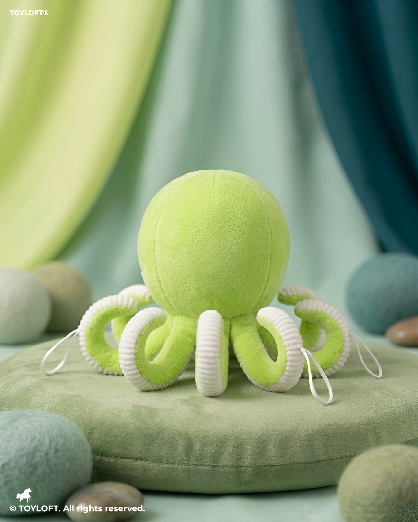 Cute Octopus Plush Toy 8 Inch – Soft Stuffed Ocean Animal Toy Green ST11536.