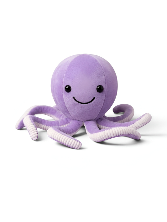 Cute Octopus Plush Toy 8 Inch – Soft Stuffed Ocean Animal Toy Lavender ST11536.