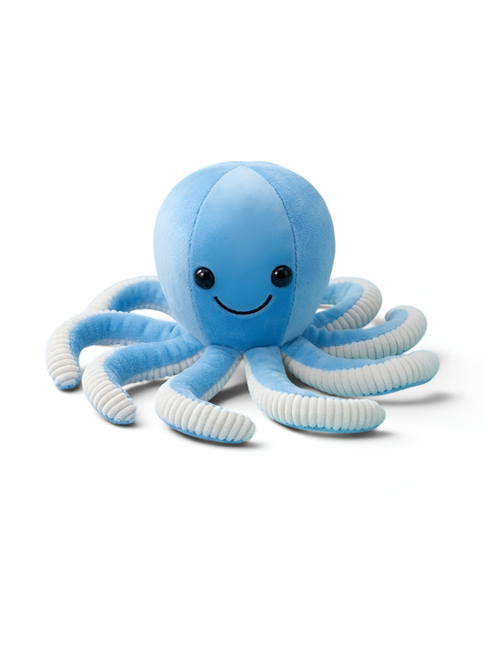 Cute Octopus Plush Toy 8 Inch – Soft Stuffed Ocean Animal Toy Blue ST11536.