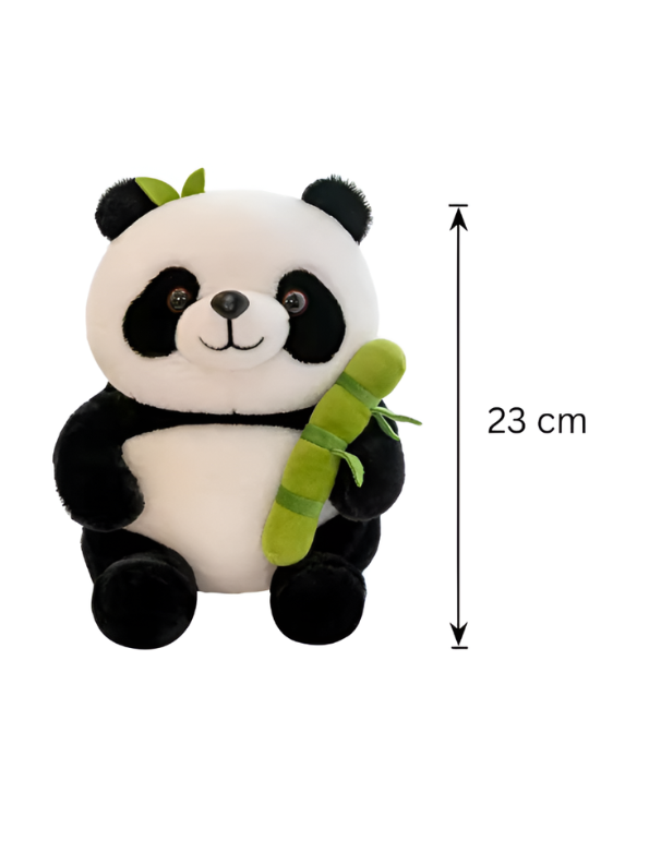 Cute Panda Plush Toy with Bamboo Stalk – 23cm Stuffed Panda Bear Doll ST14662.