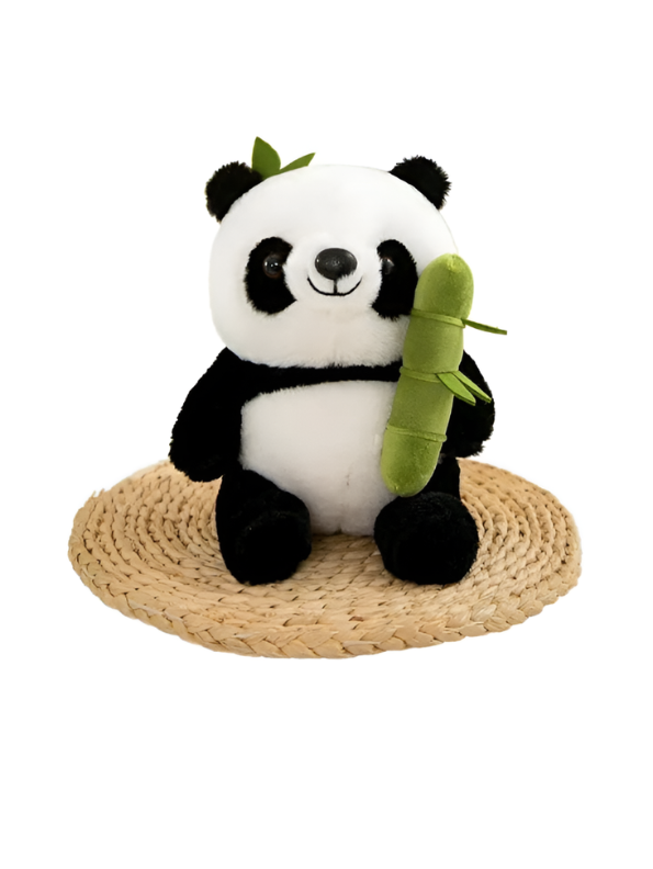 Cute Panda Plush Toy with Bamboo Stalk – 23cm Stuffed Panda Bear Doll ST14662.