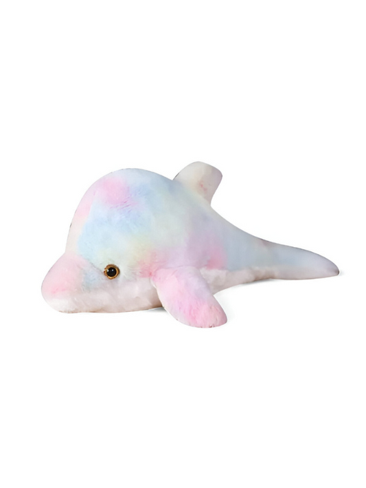 Pink - Cute Pastel Dolphin Plush Toy – Soft & Cuddly 10-Inch Stuffed Animal for Kids & Collectors LMI11472.