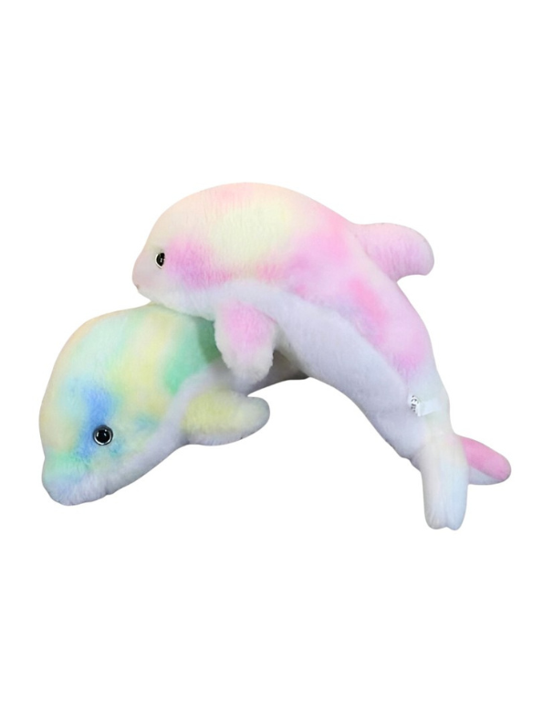 Cute Pastel Dolphin Plush Toy – Soft & Cuddly 10-Inch Stuffed Animal for Kids & Collectors LMI11472.