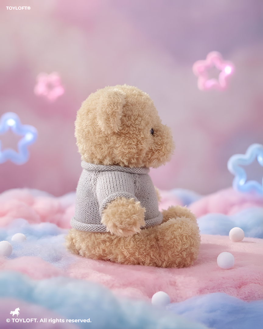 Cute Teddy Bear in Knitted Sweater Plush Toy | 8" Soft Toy For Kids ST14573