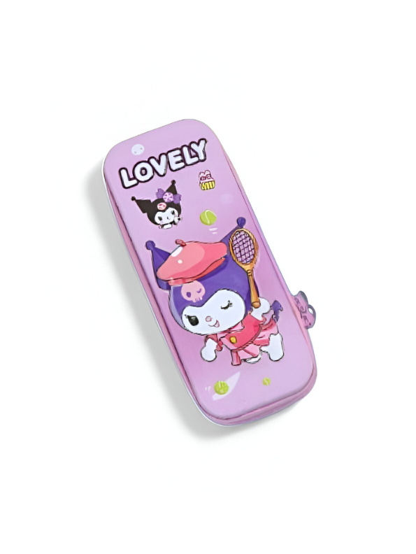 Lavender - Cute Kuromi Hard Shell Pencil Case | Lovely Tin Stationery Box for Girls | Kawaii Back to School Organizer Gift NOVHBC-1881229.