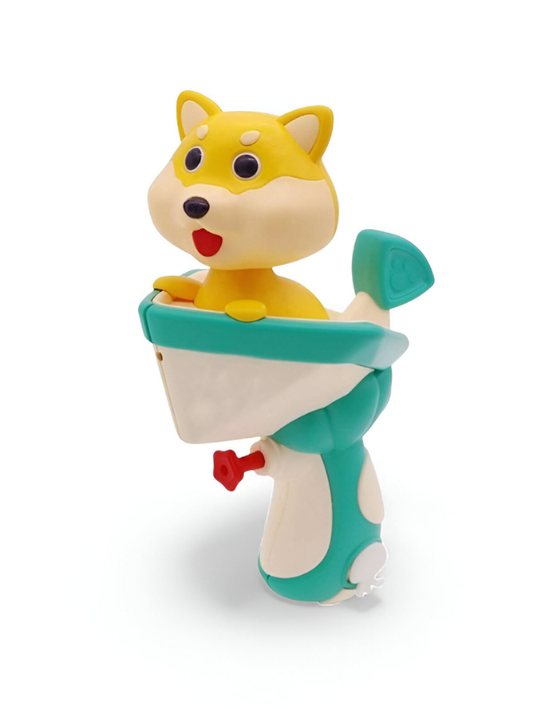 Cute Shiba Inu Water Gun Toy - Kids Pichkari Water Blaster | Shiba Dog Water Pistol for Holi & Outdoor Fun LMI11304.