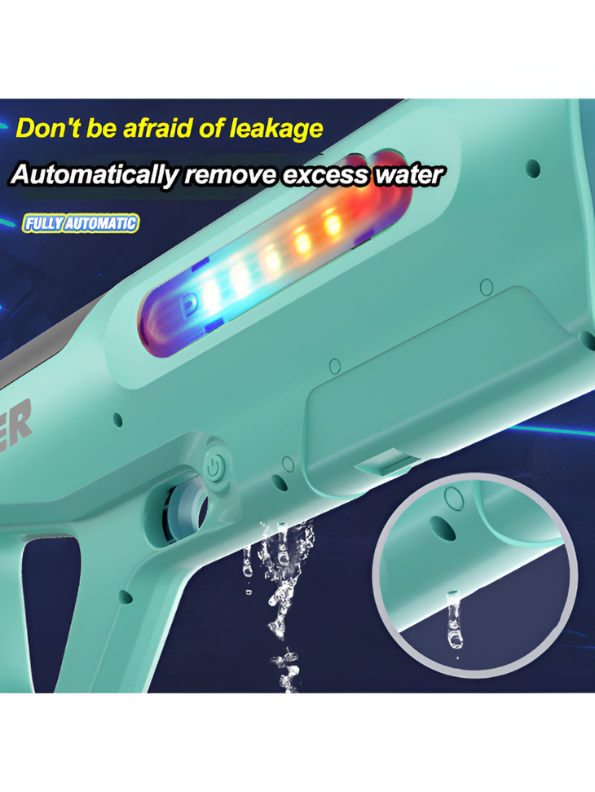 Cyberpunk LED Blaster Toy Gun – Futuristic Tactical Space Weapon Prop with Light Effects White LMI14405.