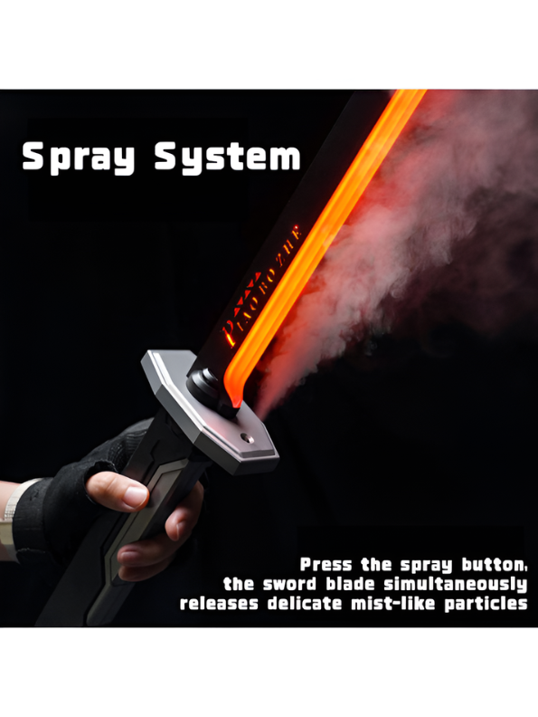 Cyberpunk LED Katana Sword with Spray Mist & Spark Effect TV6523.