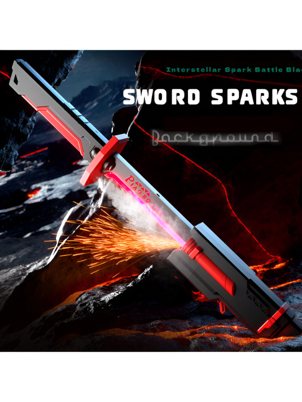 Cyberpunk LED Katana Sword with Spray Mist & Spark Effect TV6523.