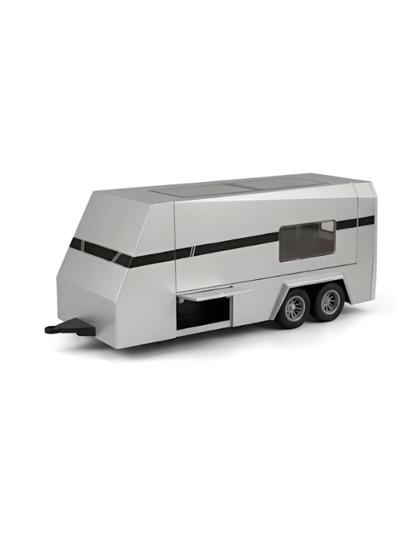 Cybertruck Diecast Car 1:32 Scale with Detachable Camper Trailer & Charging Station TV5518.