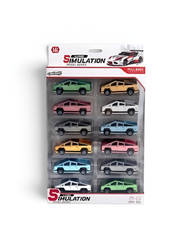 Cybertruck Pull-Back Toy Car Set LMI15697.