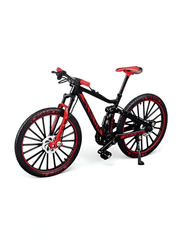 CycloCraft Mini Showpiece Mountain Bike – Alloy Bicycle Decoration for Cycling Lovers & Bike Racers Red LMI14927.