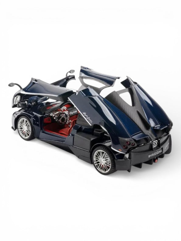 Pagani Huayra Toy Car - Luxury Die-Cast Metal Model with Opening Doors & Gold Rims - 1:24 Scale Perfect Collector Gift LMI15117