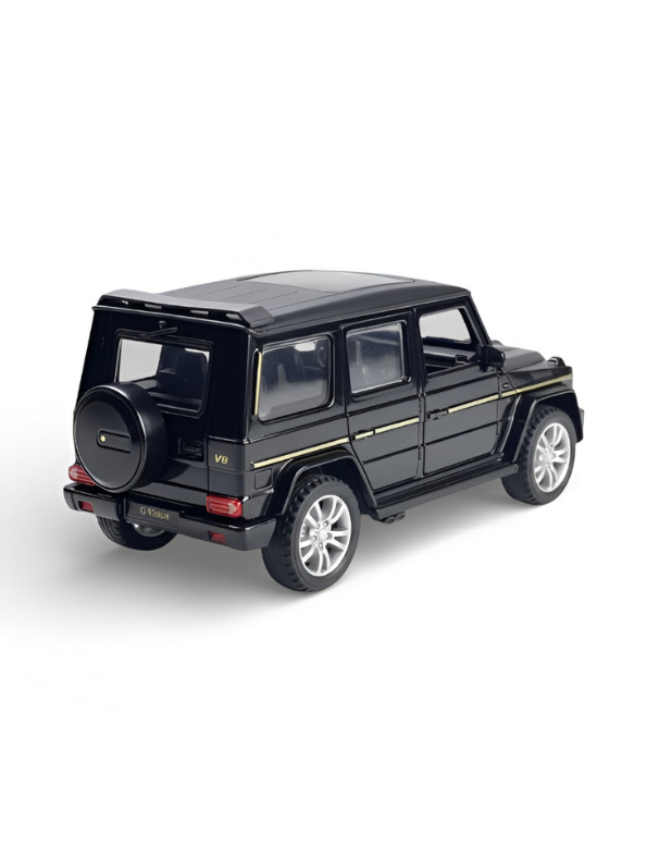 Mercedes-Benz G-Class G63 AMG Diecast Model Car - 1:36 Scale - Black with Gold Trim,  LMI16081
