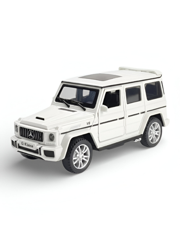 Mercedes-Benz G-Class G63 AMG Diecast Model Car - 1:36 Scale - Black Trim, Sound & Light Features LMI16081