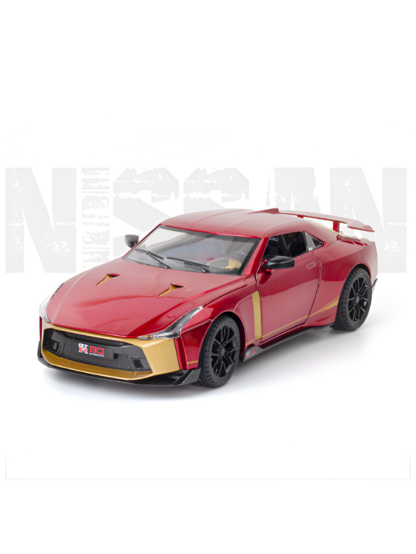 Nissan GT-R50 by Italdesign Diecast Model Car - 1/24 Scale Special Edition - Collectible Toy Car with Pull-Back Action, Lights, and Sound - Perfect Gift for Car Enthusiasts LMI15124