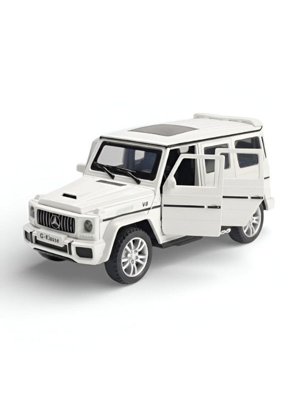Mercedes-Benz G-Class G63 AMG Diecast Model Car - 1:36 Scale - Black Trim, Sound & Light Features LMI16081