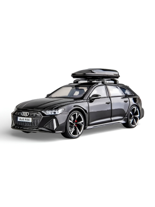 Audi RS6 Avant Model 1:24 Scale Diecast Car - Black Metal Collectible | TV4887