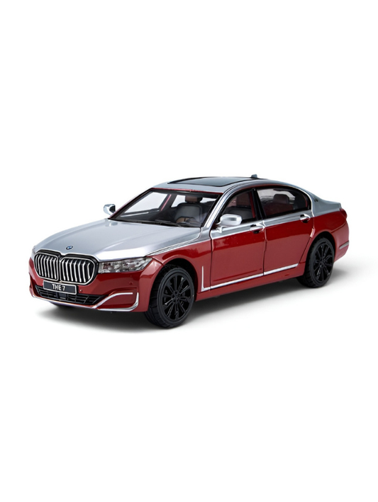 BMW 760 Li Alloy Metal Model Car – Scale 1:24 Premium Highly Detailed Simulation Replica with Steering Linkage and Functional Parts LMI16796