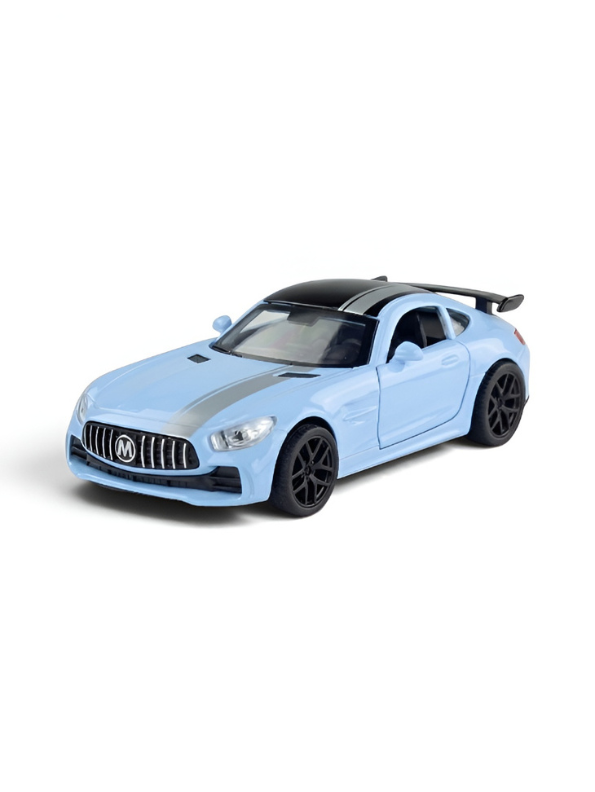 Mercedes-AMG GT R Sports Car Model Blue 1:36 Scale Diecast Car Model with Openable Doors LMI15653