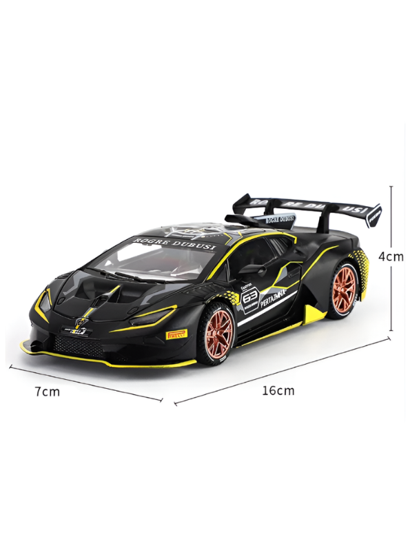 Lamborghini Huracán Super Trofeo EVO2 1:32 Scale Alloy Diecast Car – Black Roger Dubuis Edition Collectible Model Car TV3277