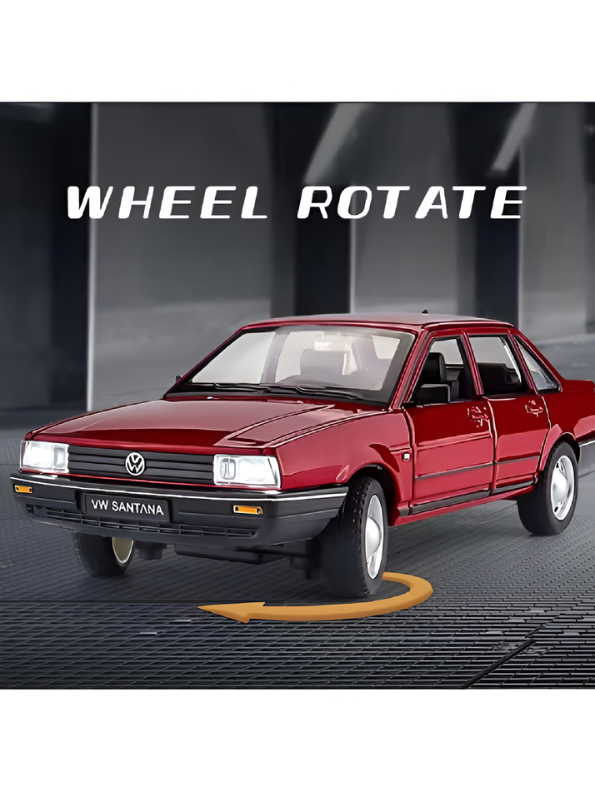Volkswagen Santana B2 1:24 Scale Diecast Replica – Red Collector Edition Miniature TV6752