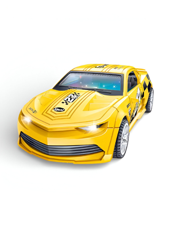 1:32 Scale Diecast Racing Cars – Set of 3 Camaro-Style Pull Back Toy Cars with Lights & Sound – Metal Alloy Sport Car Models for Kids NX15808