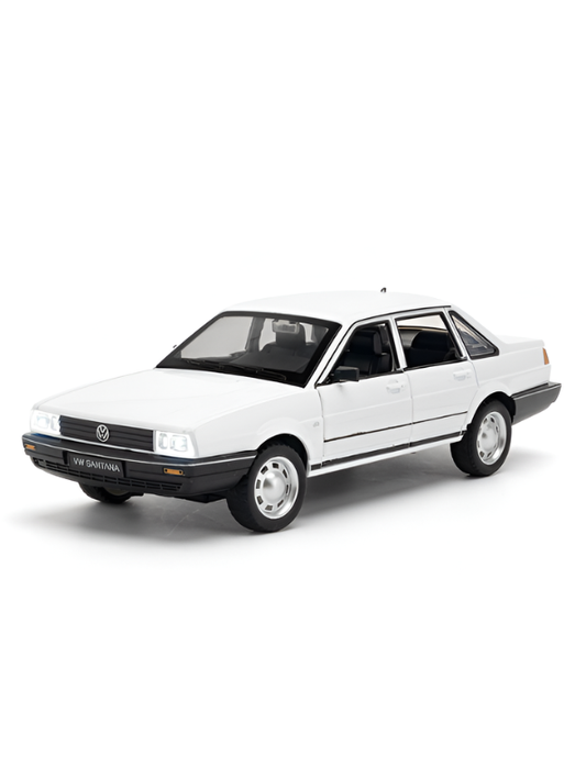 Volkswagen Santana Diecast Miniature 1:24 Scale - Classic White Collector’s Edition Display Model TV6752