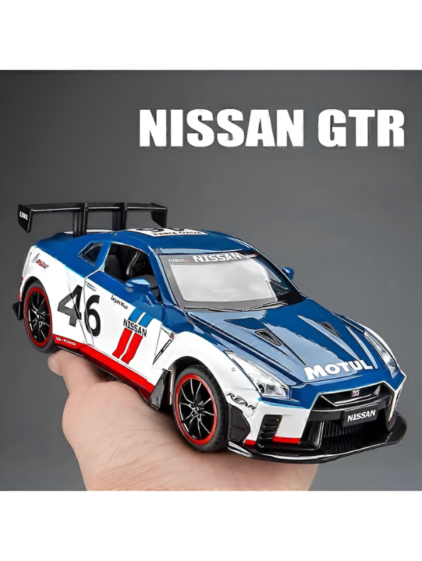 Nissan GT-R R35 1:22 Diecast -  Motul Livery Zinc Alloy Body Rubber Wheels Professional Grade Scale Model Vehicle TV6834