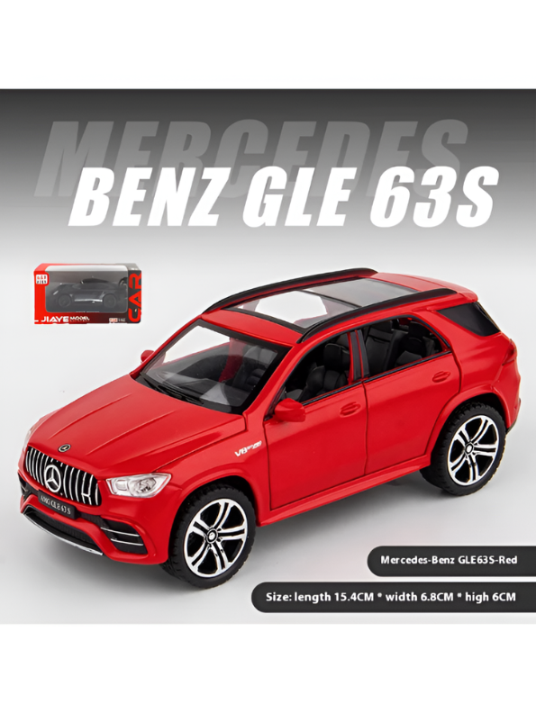 Mercedes-Benz AMG GLE 63 S Diecast Model Car 1:32 Scale – Premium Metal Luxury SUV Replica with Opening Doors & Sunroof, Collectible LMI15382
