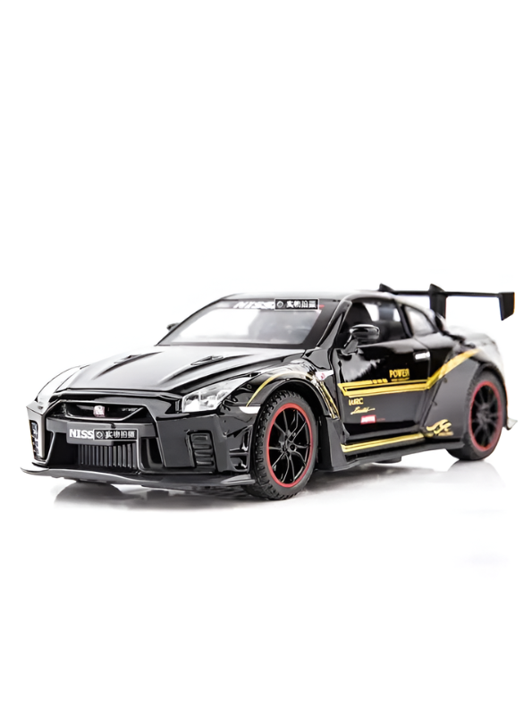 Black Nissan GT-R R35 1:22 Scale Collectible Toy Car High-Quality Diecast Vehicle for Car Enthusiasts TV6834