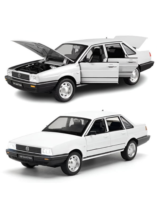 Volkswagen Santana Diecast Miniature 1:24 Scale - Classic White Collector’s Edition Display Model TV6752