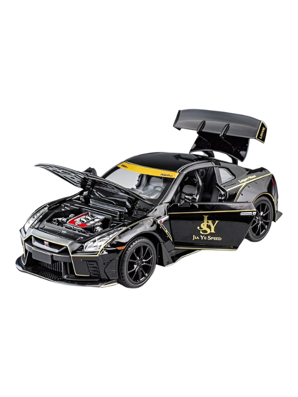 Black Nissan GT-R R35 1:22 Scale Collectible Toy Car High-Quality Diecast Vehicle for Car Enthusiasts TV6834