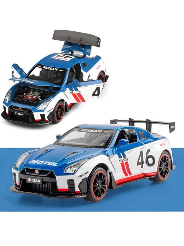 Nissan GT-R R35 1:22 Diecast -  Motul Livery Zinc Alloy Body Rubber Wheels Professional Grade Scale Model Vehicle TV6834