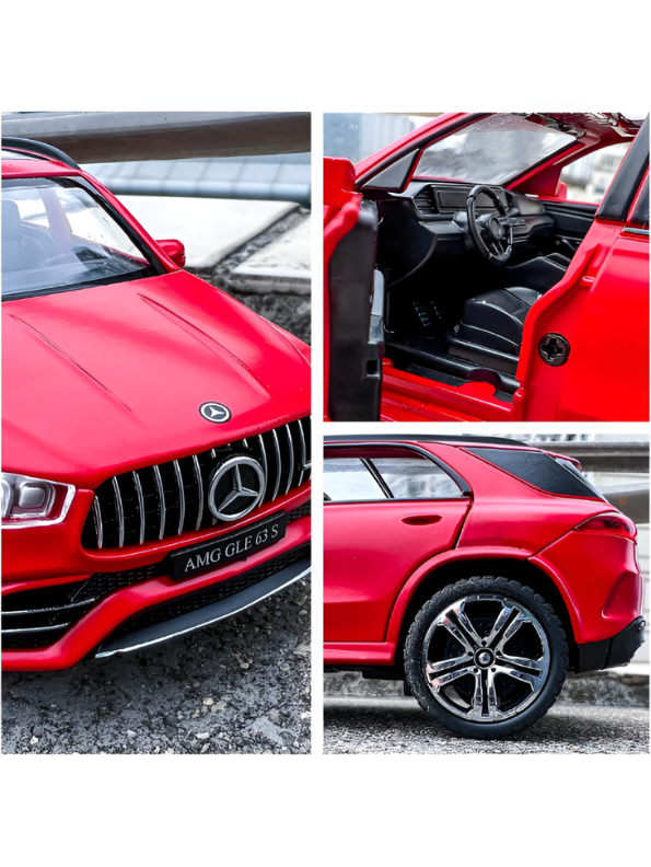 Mercedes-Benz AMG GLE 63 S Diecast Model Car 1:32 Scale – Premium Metal Luxury SUV Replica with Opening Doors & Sunroof, Collectible LMI15382