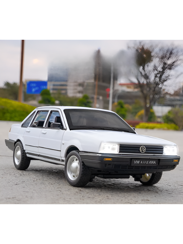 Volkswagen Santana Diecast Miniature 1:24 Scale - Classic White Collector’s Edition Display Model TV6752