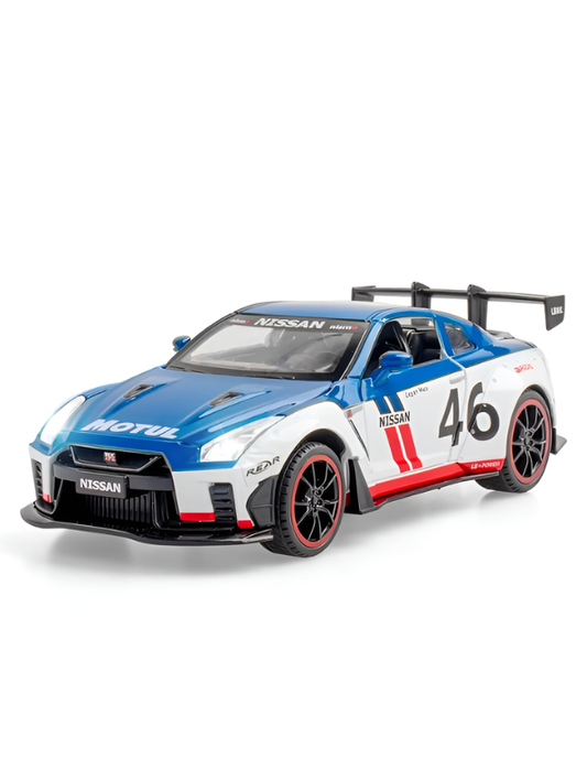 Nissan GT-R R35 1:22 Diecast -  Motul Livery Zinc Alloy Body Rubber Wheels Professional Grade Scale Model Vehicle TV6834