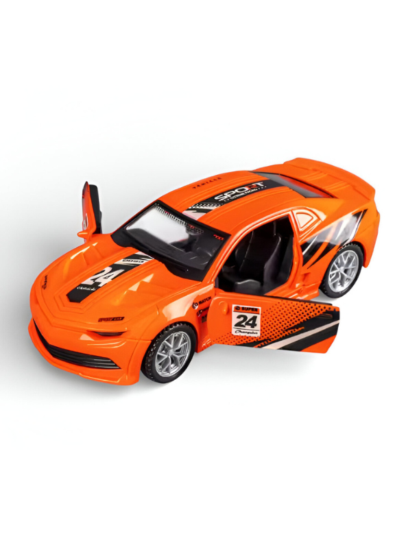 1:32 Scale Diecast Racing Cars – Set of 3 Camaro-Style Pull Back Toy Cars with Lights & Sound – Metal Alloy Sport Car Models for Kids NX15808