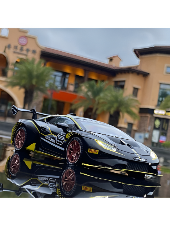 Lamborghini Huracán Super Trofeo EVO2 1:32 Scale Alloy Diecast Car – Black Roger Dubuis Edition Collectible Model Car TV3277