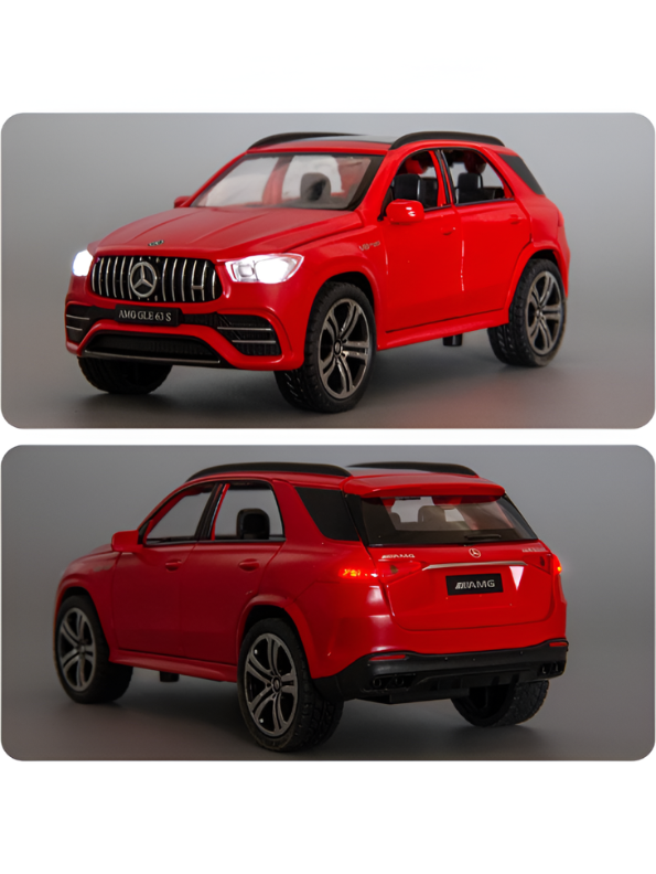 Mercedes-Benz AMG GLE 63 S Diecast Model Car 1:32 Scale – Premium Metal Luxury SUV Replica with Opening Doors & Sunroof, Collectible LMI15382