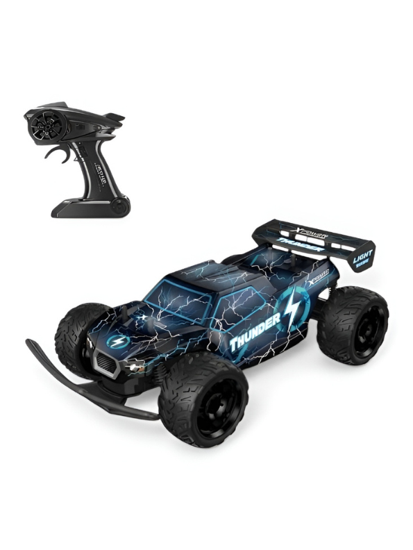 2.4GHz RC Thunderstorm Racing Car – Blue 1:14 Scale High-Speed Off-Road Buggy for Kids & Adults | LMI15590