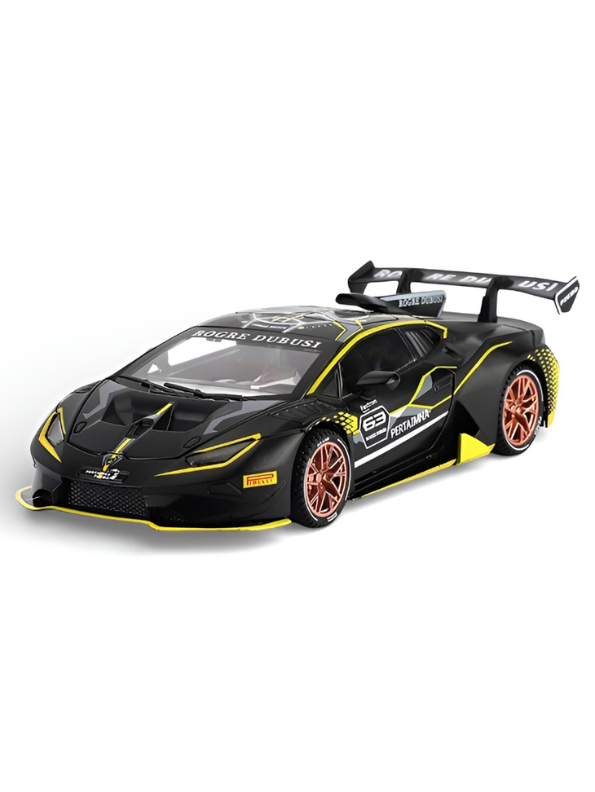 Lamborghini Huracán Super Trofeo EVO2 1:32 Scale Alloy Diecast Car – Black Roger Dubuis Edition Collectible Model Car TV3277