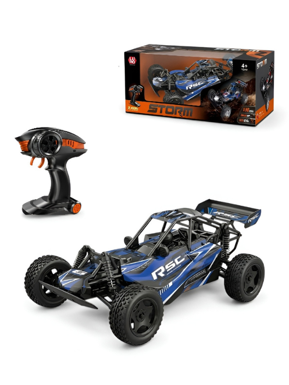 High-Speed 1:10 Scale RC Desert Buggy – 2.4GHz Off-Road Racing Car with Professional Pistol Grip Remote, Durable Chassis & Precision Control LMI15374