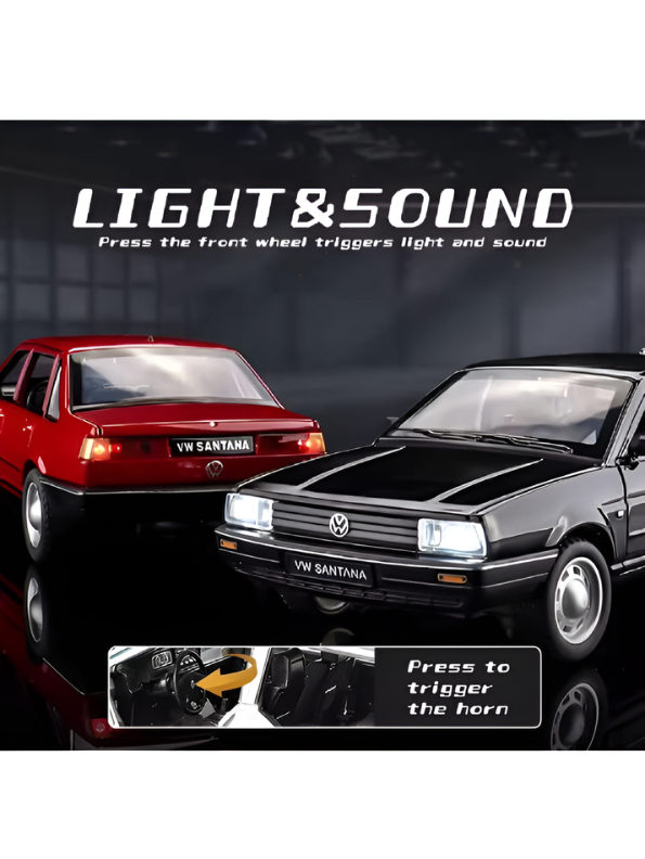 Volkswagen Santana B2 1:24 Scale Diecast Replica – Red Collector Edition Miniature TV6752